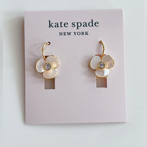 kate spade new york Disco Pansy Mother-of-Pearl Drop Earrings - Picture 3 of 9